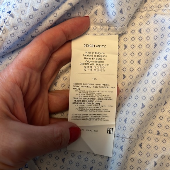 Armani Junior button down dress shirt - Picture 6 of 7